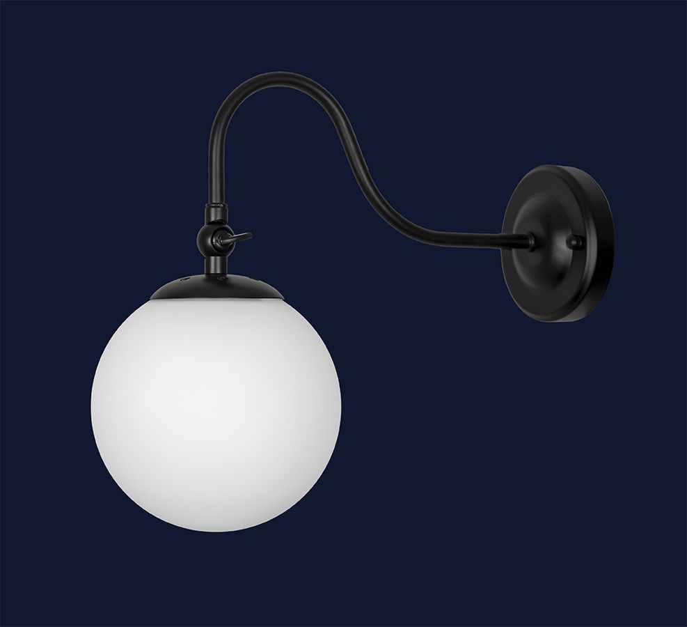 Бра 756WPR150F3-1 BK+WH
