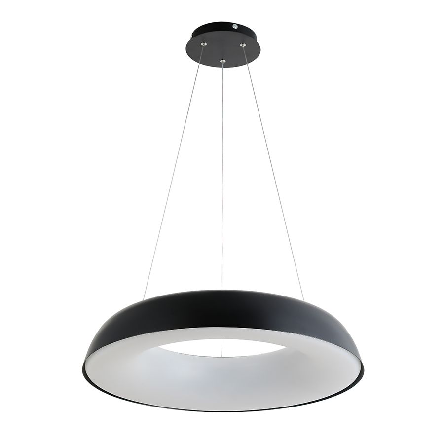 Люстра кільцева LED 58 см, чорна, Smart-керування «Anello Intelligente» (797MD6018 (580) BK)