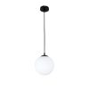 Підвісний світильник 756glass200F-1 BK+WH