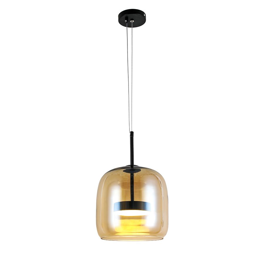 Підвісний світильник 909XL157-1 led (220) BK+AM