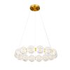 Підвісна скляна Led люстра 56см золото до 15м² (7841030-15 led (600) AB)