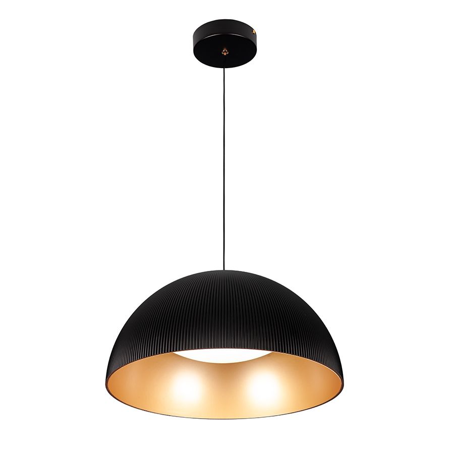 Світлодіодна LED люстра-підвіс 42W 781PL3956 (400) BK+GD (Black & Gold)