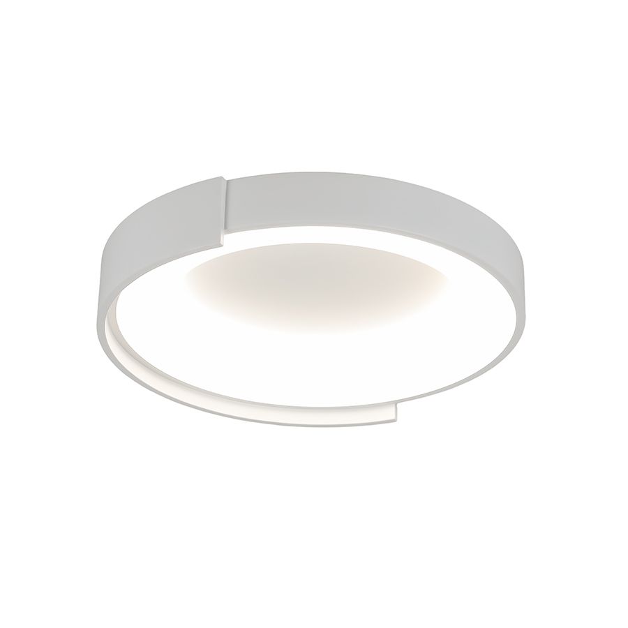 Світлодіодна Led люстра до 18м² з пультом біла 48 см Snow Ring 