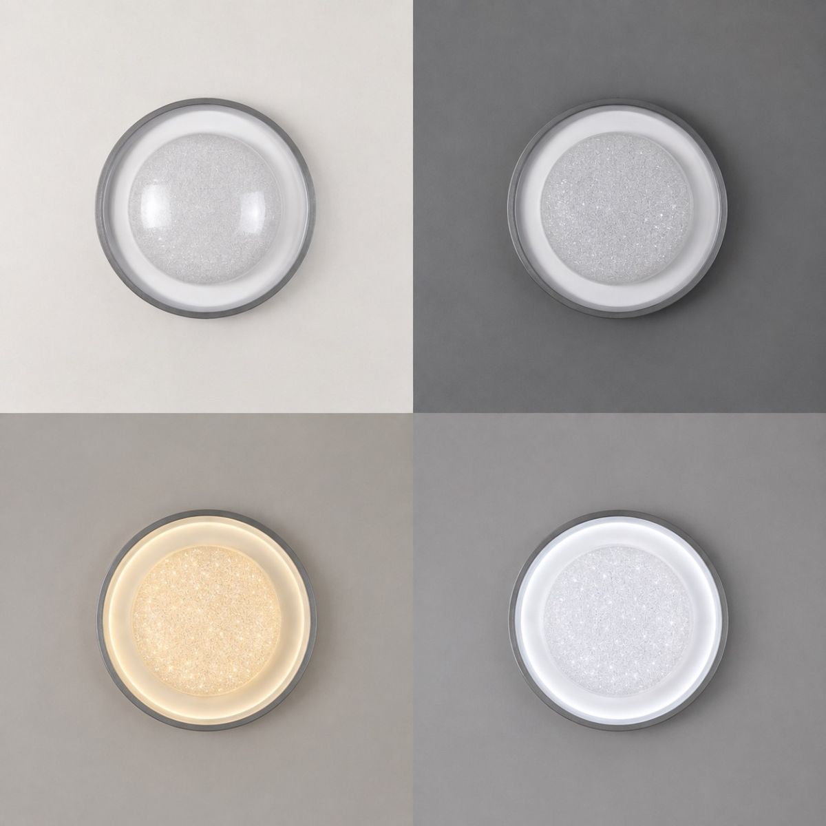 Стельова LED-люстра до 15м²з декоративною серцевиною 30 см (5130-300 80W)