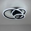 Світлодіодна стельова Led люстра до 18м² у чорному кольорі MOODY (A3012-500 BK)