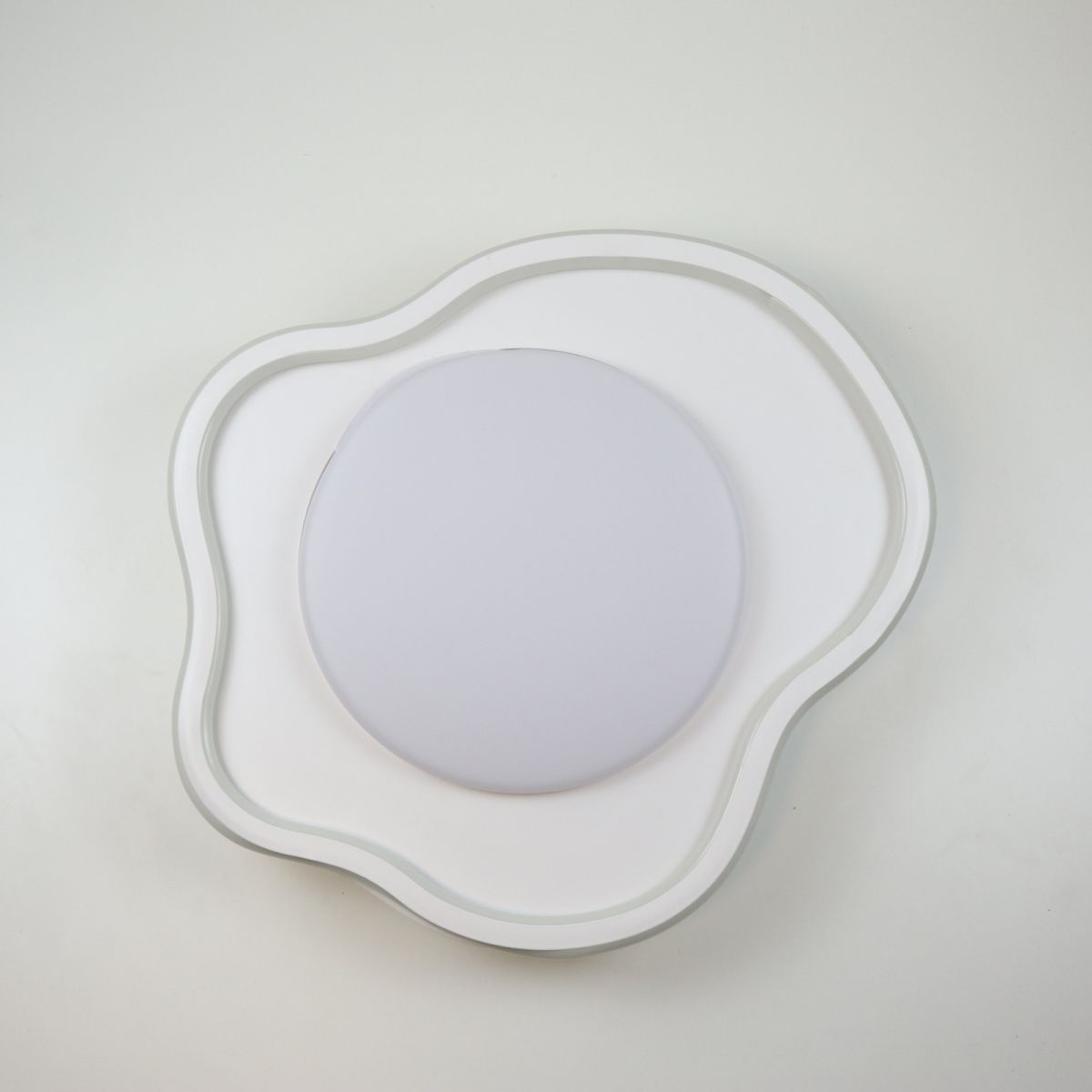 Сучасна стельова LED-люстра Simple Forms 50 см 120W з пультом (A3017-500 WH, Білий)