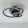 Світлодіодна стельова Led люстра до 18м² у чорному кольорі MOODY (A3012-500 BK)