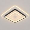 Стельова LED-люстра до 18м² з пультом 118 Вт Чорний/Білий (SY-16080/500 BK+WH)