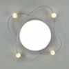 Світлодіодна стельова Led люстра до 20м² люстра Орбіта біла Simple Forms (A12-2-500 WH, 100W)