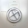 Світлодіодна Led люстра 100 Wt кругла до 20м² Marble (A3092-500 BK+WH)