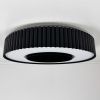 Світлодіодна Led люстра до 25м² у чорному  корпусі 120 Wt Corruga  (9017-500 BK)