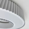 Світлодіодна Led люстра до 25м² у сірому корпусі 120 Wt Corruga  (9017-500 WH)
