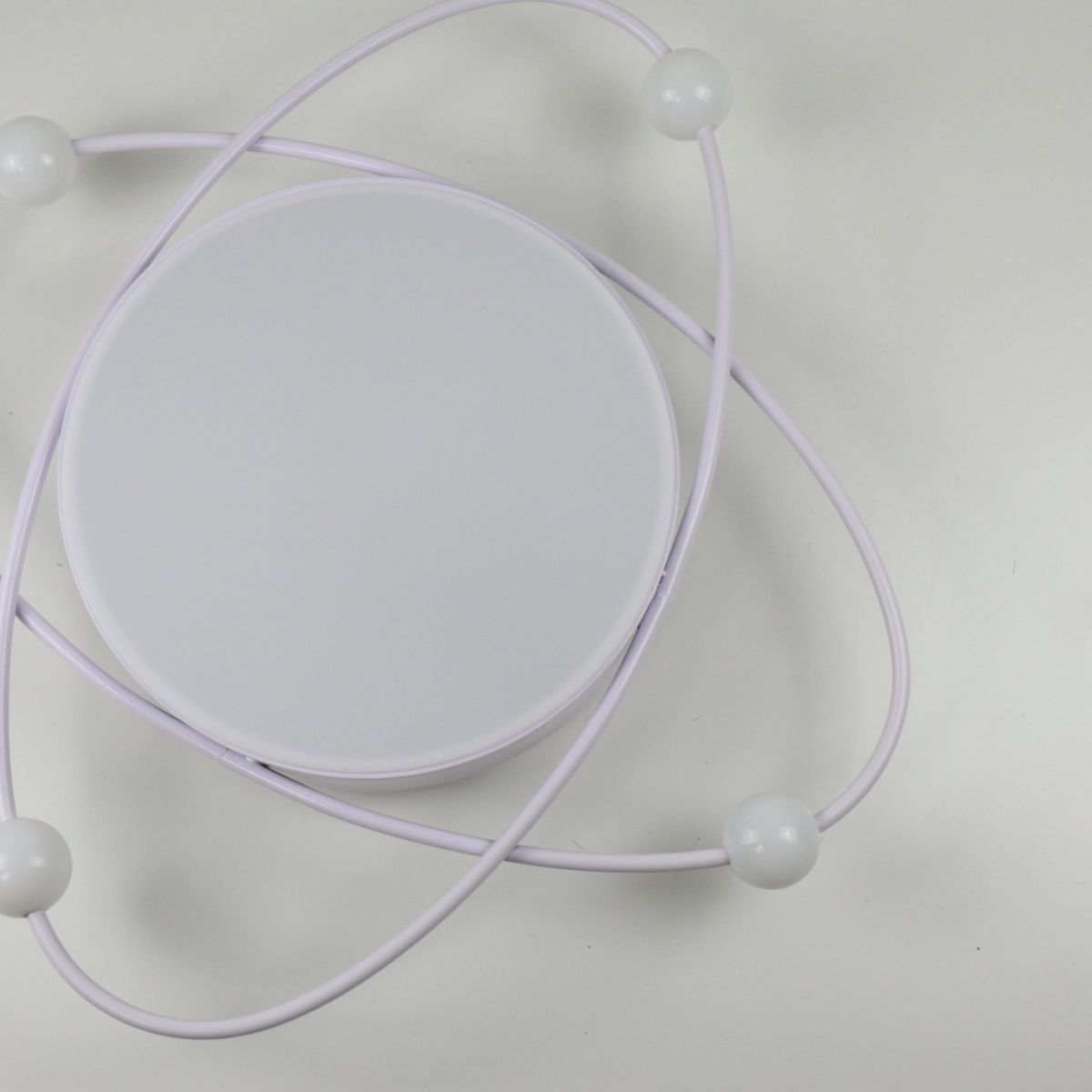 Світлодіодна стельова Led люстра до 20м² люстра Орбіта біла Simple Forms (A12-2-500 WH, 100W)