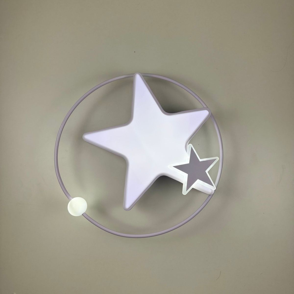Світлодіодна стельова Led люстра до 18м² з ефектом зірок Cosmo (A27-500 WT, 100W)