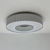 Світлодіодна Led люстра до 25м² у сірому корпусі 120 Wt Corruga  (9017-500 WH)