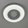 Світлодіодна Led люстра до 25м² у сірому корпусі 120 Wt Corruga  (9017-500 WH)
