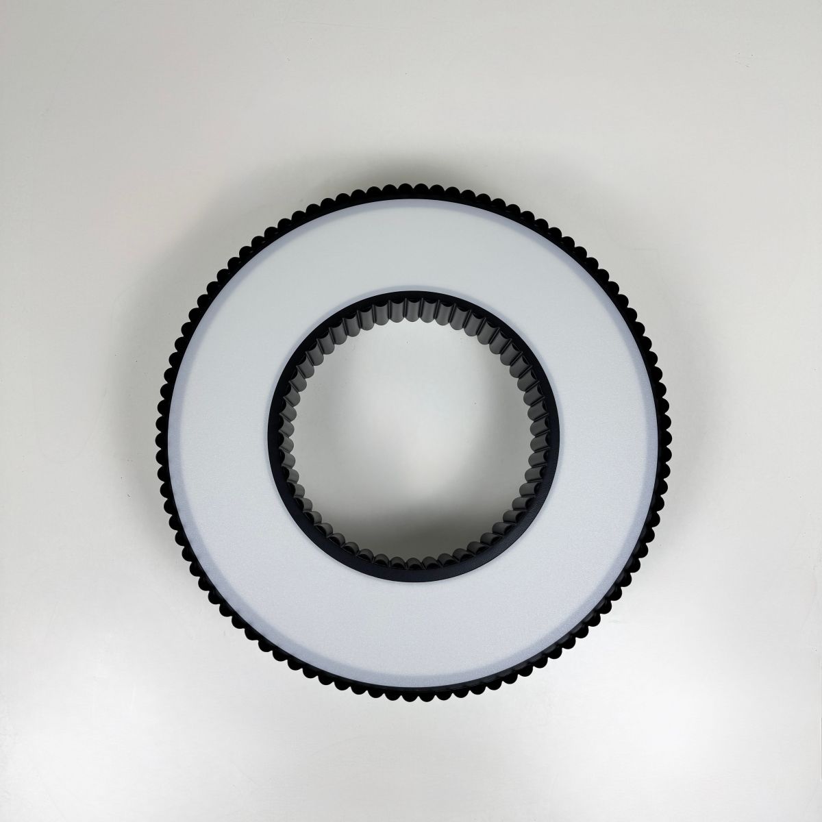 Світлодіодна Led люстра до 25м² у чорному  корпусі 120 Wt Corruga  (9017-500 BK)
