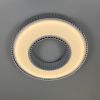 Світлодіодна Led люстра до 25м² у сірому корпусі 120 Wt Corruga  (9017-500 WH)