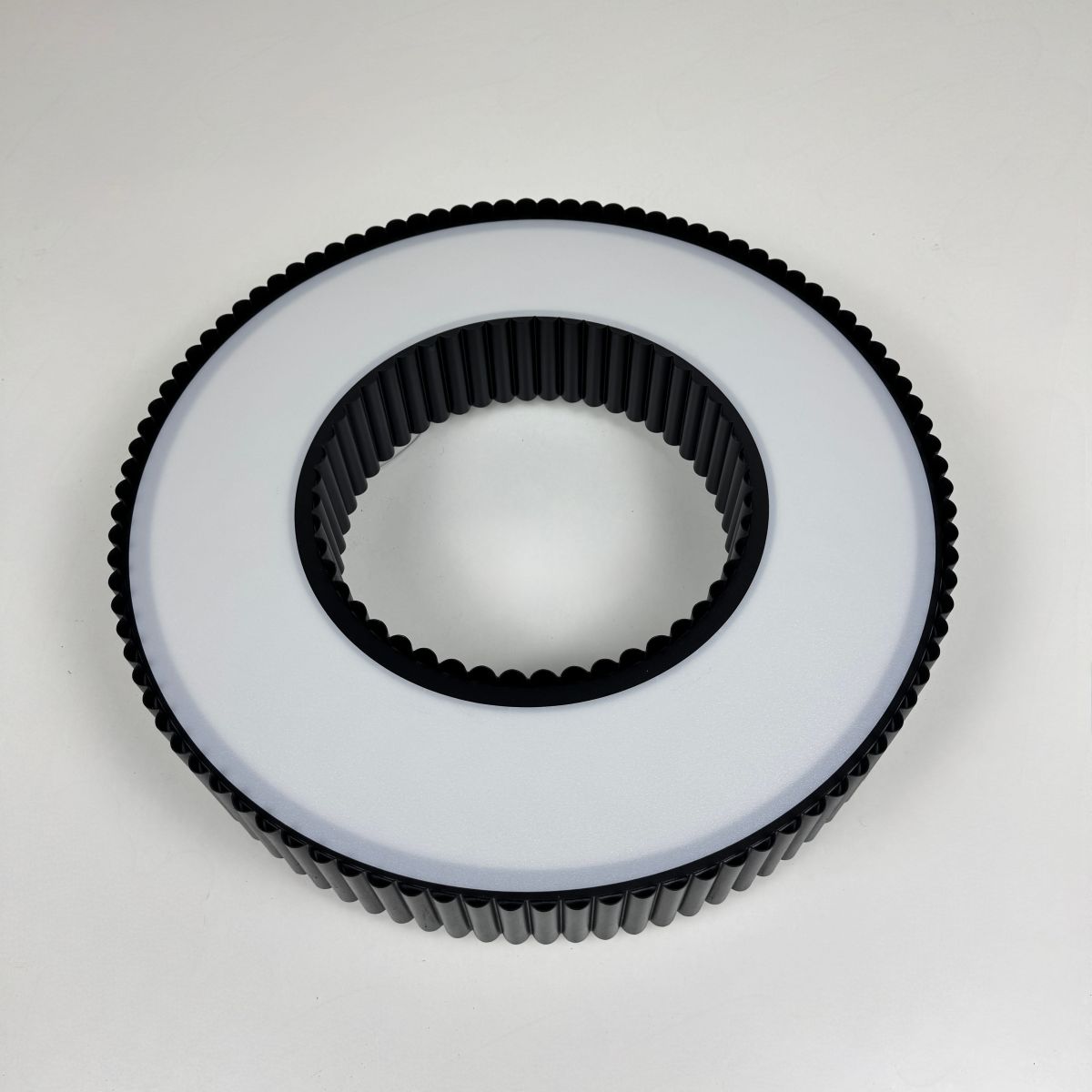 Світлодіодна Led люстра до 25м² у чорному  корпусі 120 Wt Corruga  (9017-500 BK)