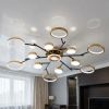 Стильна LED люстра Elegance 240W із пультом до 30 м² чорно-золотий