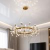 Сучасна дизайнерська підвісна LED-люстра 70 см (7856601-42 (700)FGD+CL)
