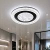 Сучасна LED люстра 75W для вітальні та спальні 50 см (без пульта) 7871084 BK