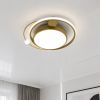 Сучасна стельова LED-люстра 100 Вт золотом корпусі до 23м² (A31-500 GD)