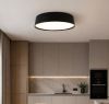 Сучасна стельова LED люстра до 18м² у чорному корпусі для вітальні або кухні (797MX6058 (480) BK)