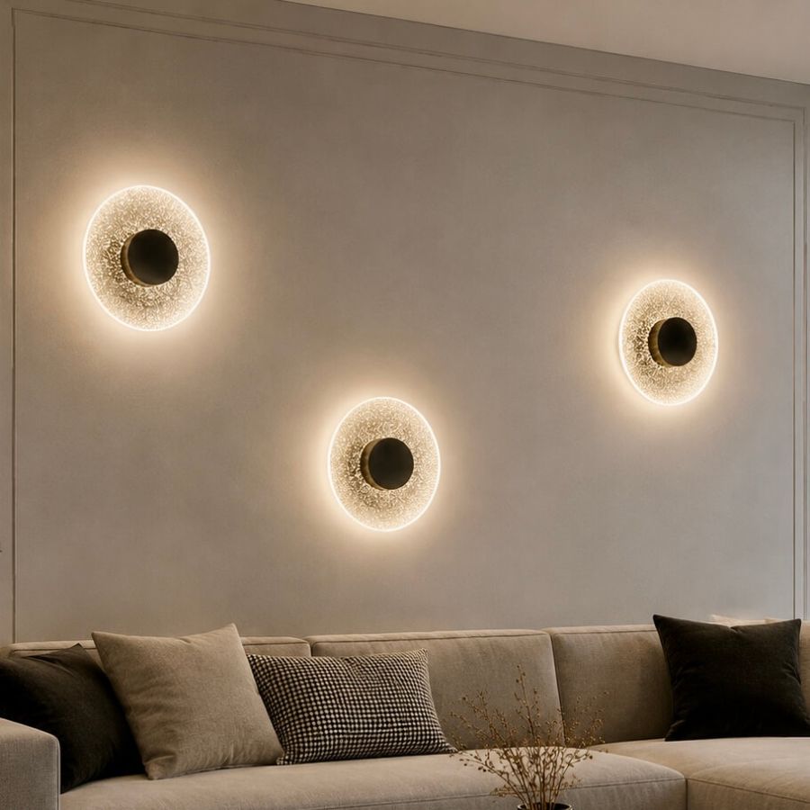 Сучасне чорне LED-бра (796W6407 BK)