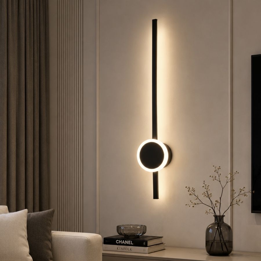 Сучасне LED-бра 60 см чорного кольору (6343/620BK)