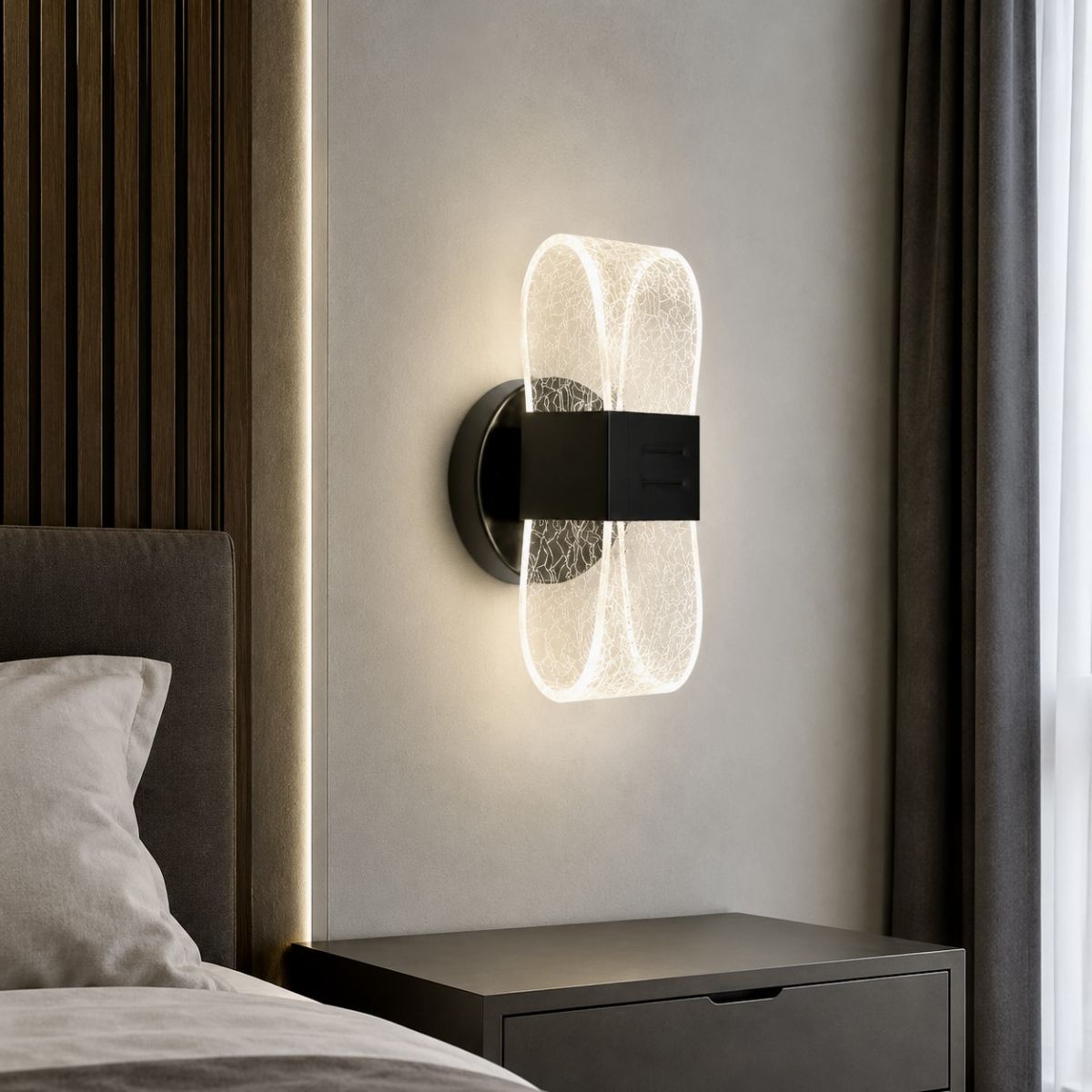 Сучасне LED-бра чорного кольору 796W6079(A) BK