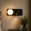 Сучасне LED-бра для читання з вимикачем на корпусі 774W2501A LF BK