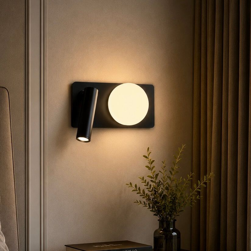 Сучасне LED-бра для читання з вимикачем на корпусі 774W2501A RT BK