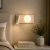 Сучасне LED-бра для читання з вимикачем на корпусі білого кольору  (774W2501B RT WH)
