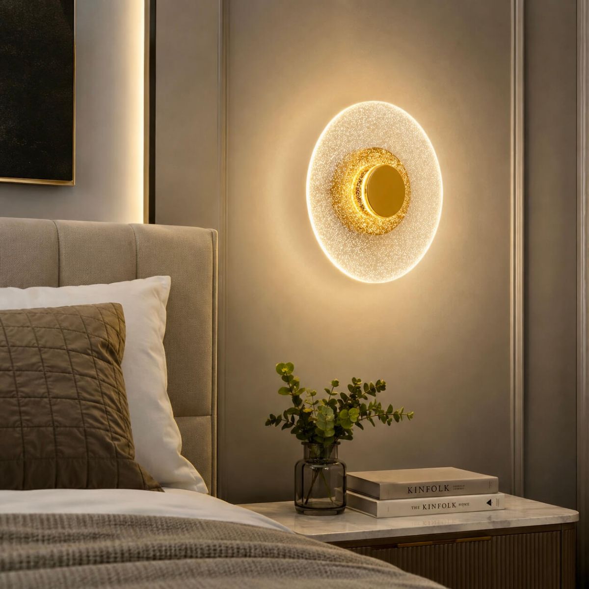 Сучасне LED-бра золотого кольору (796W6407 GD)