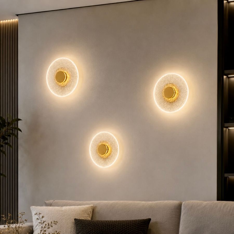 Сучасне LED-бра золотого кольору (796W6407 GD)