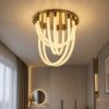 Сучасні Led люстра 40 см у золотом корпусе (790L1062 (400))