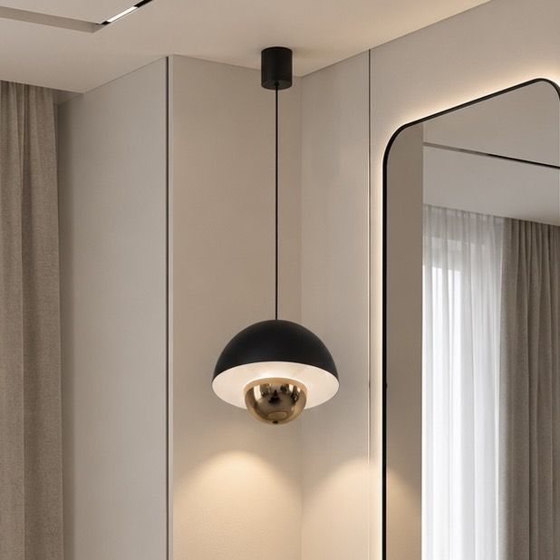 Сучасний LED-підвіс Чорний/Золото 7 Вт (QY-H1206 B+SG)
