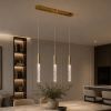 Сучасний LED підвіс на 3 елементи у кольорі золото ( 2350/3GD)