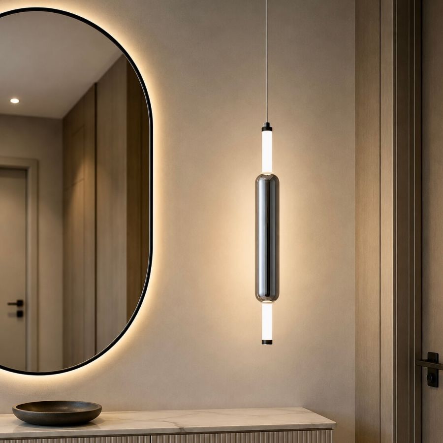 Сучасний підвісний Led світильник 7 Wt (788P68148 BK+SM)