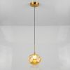 Сучасний скляний LED-підвіс 15 см Бурштиновий (800P3308S-1led (150*120) AM)