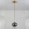 Сучасний скляний LED-підвіс 15 см Димчастий (800P3308S-1led (150*120) SM)