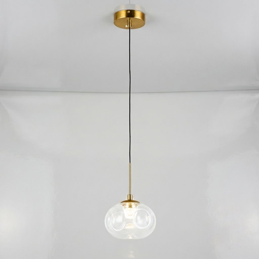 Сучасний скляний LED-підвіс 15 см Прозорий (800P3308S-1led (150*120) CL)