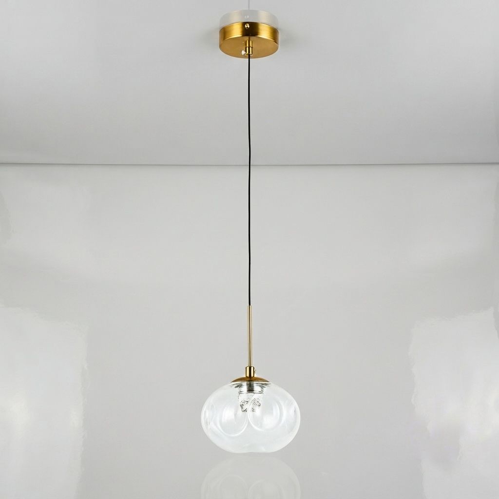 Сучасний скляний LED-підвіс 15 см Прозорий (800P3308S-1led (150*120) CL)