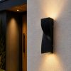 Сучасний вуличний настінний LED світильник 10W (9232004 BK)