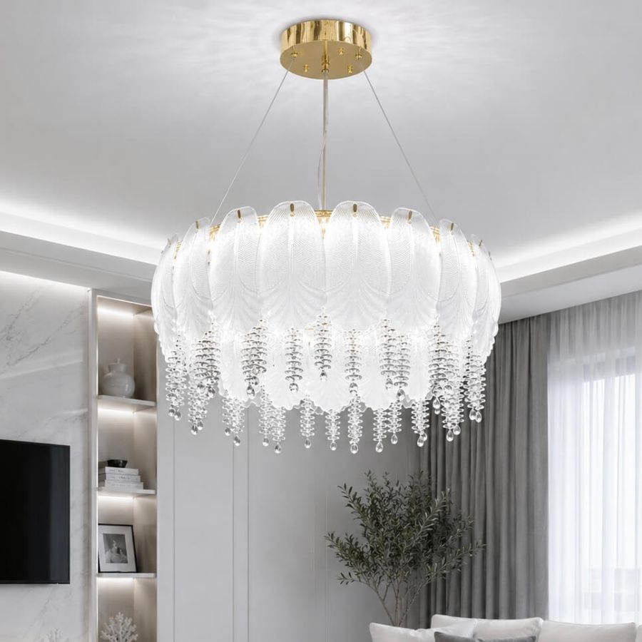 Світлодіодна кришталева Led люстра 95 Wt  до 25м²  "Royal Blossom LED" (7097/550GD)