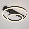Світлодіодна Led люстра до 16м² чорний корпус з пультом (Orbital Black Dimmer 2537BK dimmer)