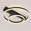 Світлодіодна Led люстра до 16м² чорний корпус з пультом (Orbital Black Dimmer 2537BK dimmer)