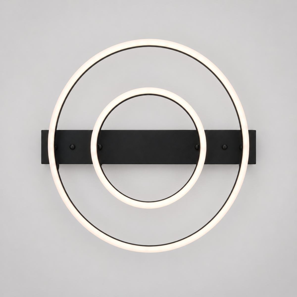 Світлодіодна Led люстра до 16м² чорний корпус з пультом (Orbital Black Dimmer 2537BK dimmer)
