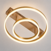 Світлодіодна Led люстра до 16м² золотому корпусі з пультом (Orbital Gold Dimmer 2537G dimmer)